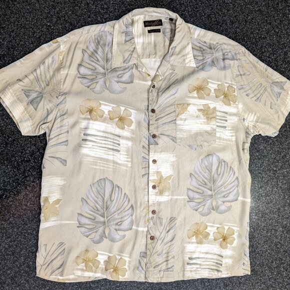 Vintage MONDANGO SILK Hawaiian Mens Short Sleeve - Picture 6 of 7